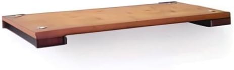 CatastrophiCreations Solid Wood Cat Shelf Handcrafted Wall-Mounted Cat Furniture, English Chestnut, 18"