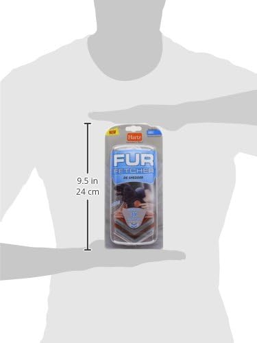 Hartz Groomer's Best Fur Fetcher De-Shedder Dog Brush,Black