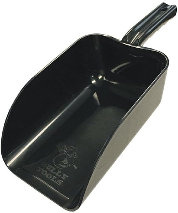 Poly Hand Scoop, Heavy-Duty Multipurpose Scoop for Charcoal, Ashes, Wood Pellets, Soil, Sand, Salt, Pet Food & Birdseed – FDA-Grade Polypropylene, Extra Strong, Won’t Bend or Rust