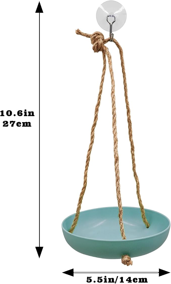 Frog Swing Toys, Plastic Reptile Amphibian Climbing Toys, Tank Aquarium Terrarium Decoration Accessories, Suitable for Frog Gecko Lizard Chameleon Hermit Crab (Blue, Small)