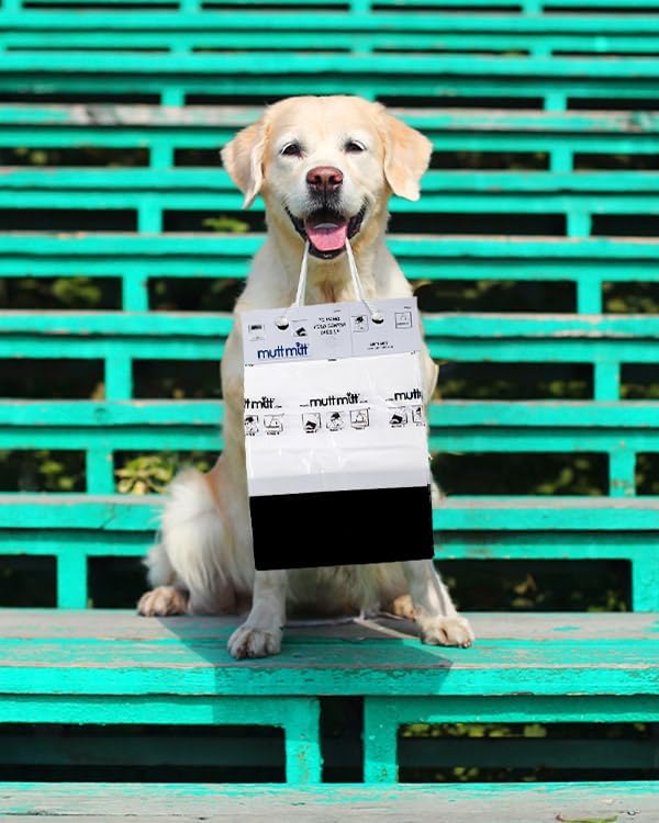 Mutt Mitt® 2-Ply Dog Waste Station Header Bags, 100 Count | Same Mutt Mitt® bags found in dog waste stations, 2-ply mitten design, 300% thicker than mini roll bags