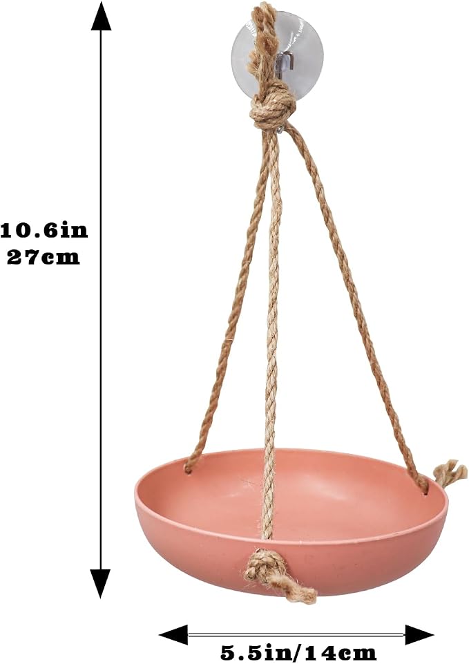 Frog Swing Toys, Plastic Reptile Amphibian Climbing Toys, Tank Aquarium Terrarium Decoration Accessories, Suitable for Frog Gecko Lizard Chameleon Hermit Crab (Pink, Small)