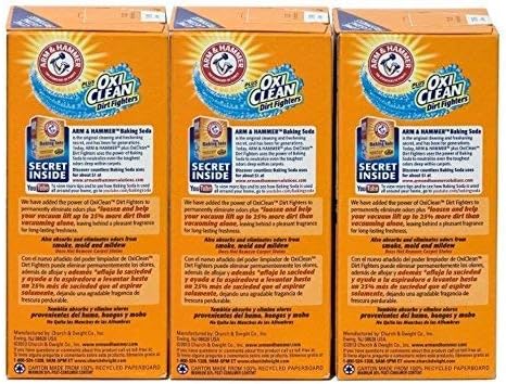 Arm & Hammer Pet Fresh Carpet Odor Eliminator Plus Oxi Clean Dirt Fighters (Pack of 3), 48.9 Ounce
