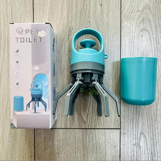Portable Poop Scooper With Bags Attachment Quick Pet Poop Claw Grabber