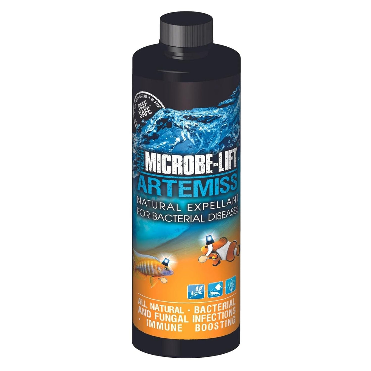 MICROBE-LIFT ART08 Artemiss Immune Booster and Disease Treatment for Fish Health in Freshwater and Saltwater Aquariums, 8 Fl Oz