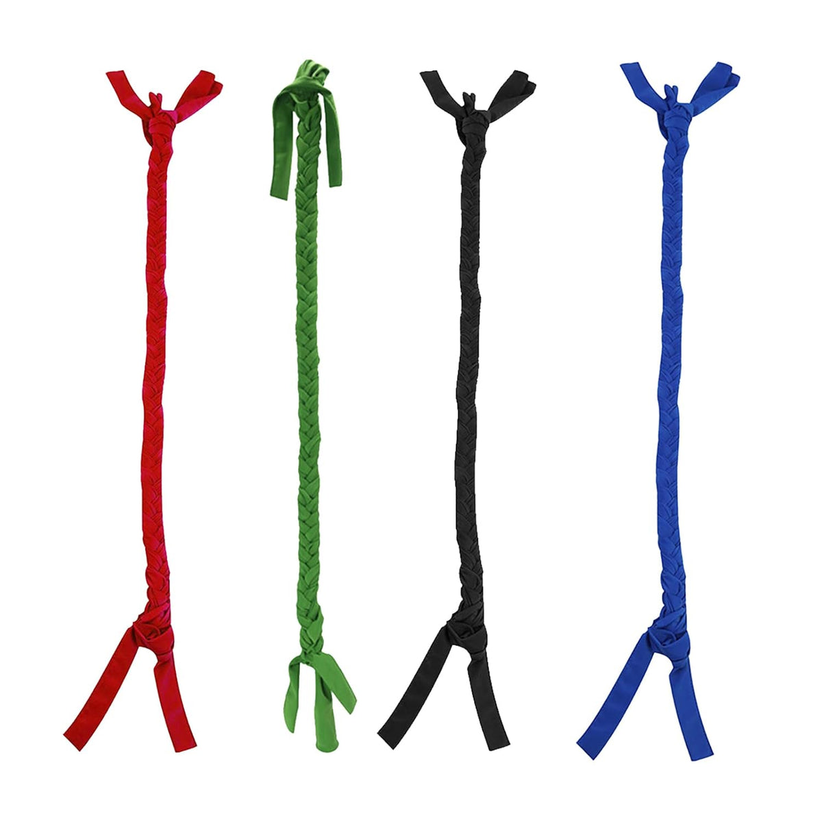 Ponytail Horse Tail Bag, 3 Tube Durable Braid-in Tail Bag (Blue)
