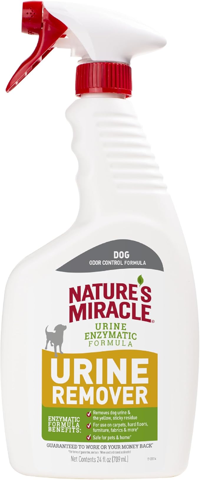 Nature's Miracle Dog Urine Remover, 24 Ounces, Enzymatic Formula