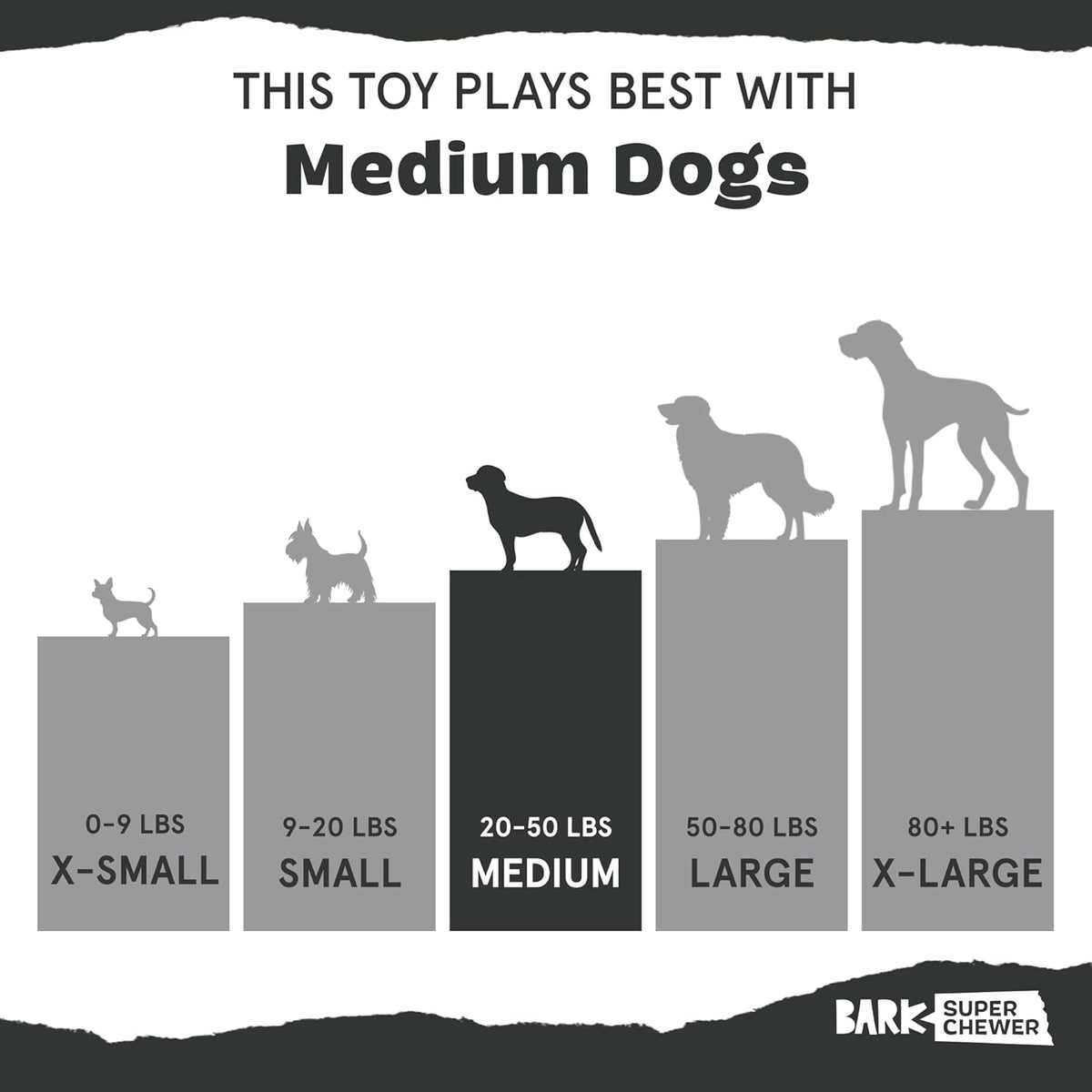 Barkbox Super Chewer Rad Herring Hard Core Toy with Rip Away Plush for Aggressive Chewers, Medium