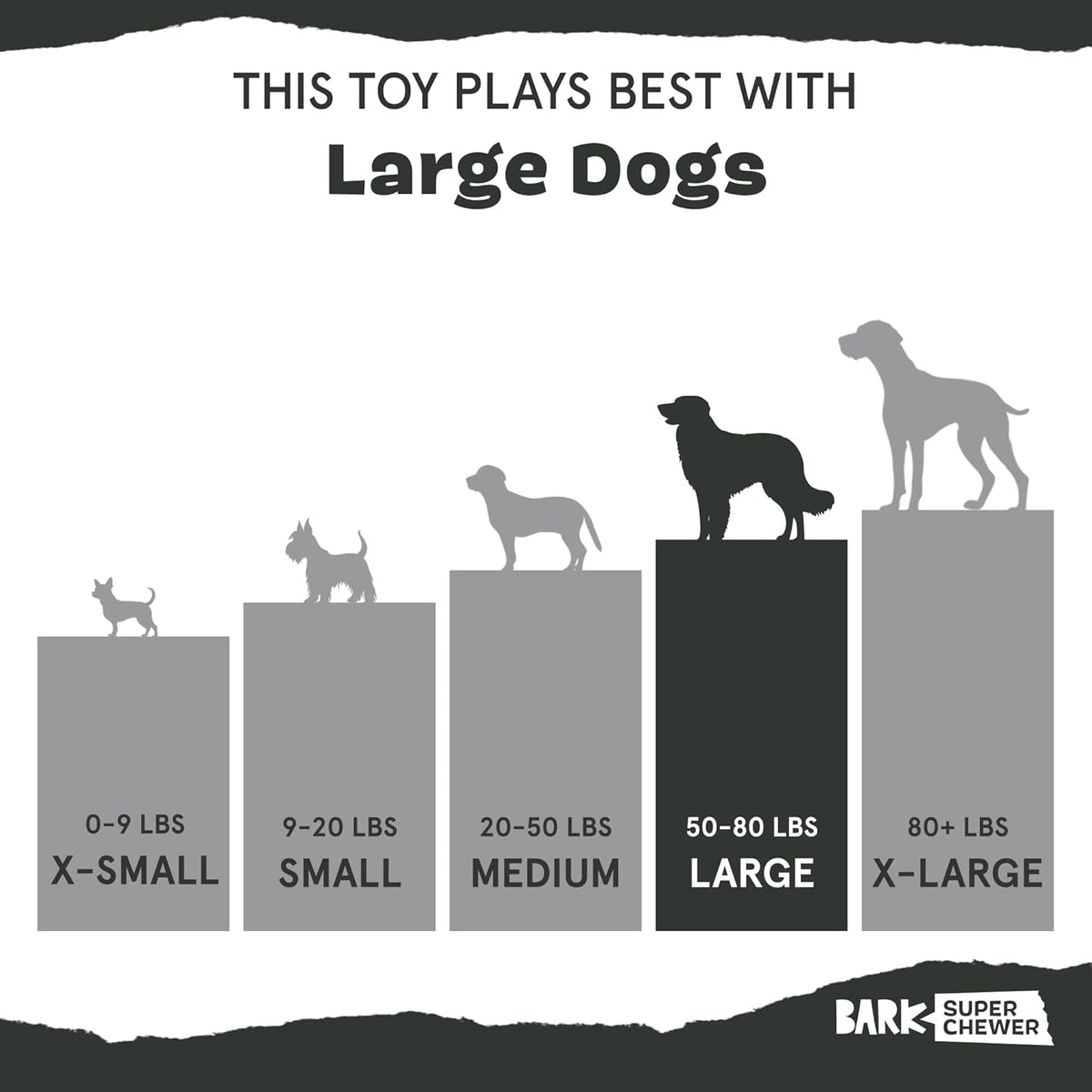 Barkbox Cheeze Brawl Super Chewer Plush Toy with Hard Core Center, Large