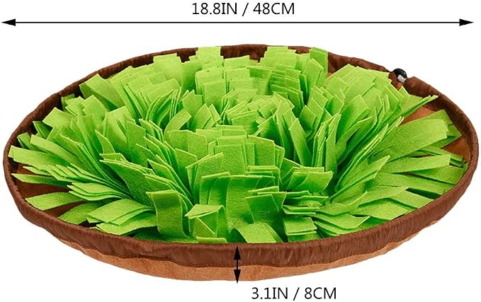 AWOOF Pet Snuffle Mat for Dogs, Interactive Feed Game for Boredom, Encourages Natural Foraging Skills for Cats Dogs Bowl Travel Use, Dog Treat Dispenser Indoor Outdoor Stress Relief