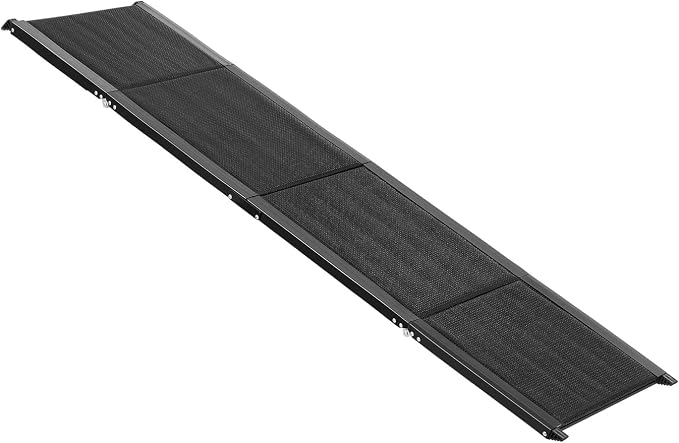 VEVOR Dog Ramp for Cars, 71" L x 17" W, Folding Pet Ramps for Medium & Large Dogs up to 250lbs, Pet Stair Ramp with Non-Slip Oxford Fabric Surface, Portable Outdoor Dog Car Ramps for SUV & Truck