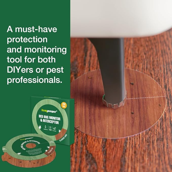 EcoVenger Bed Bug Defense-in-A-Box, Bed Bug Killer 16oz+ DEssential Dust+ Monitor Trap, Comprehensive Bed Bug Eradication Total Protection/Elimination/Residual on All Bug Life Stages, Child&Pet Safe