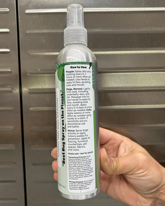 Cedarcide Original Bug Spray | Repel & Kill Fleas, Ticks, Mosquitoes, Mites, Ants & Chiggers | For use on People, Pets & Home | Natural Cedar Oil | Eco-Friendly | 8 Oz