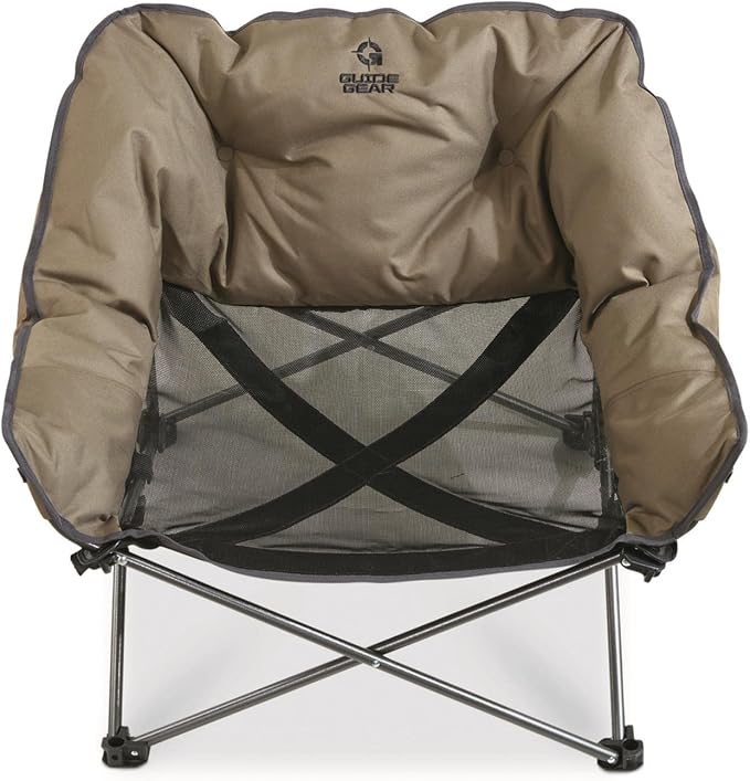 Guide Gear Padded Portable Pet Bed; Raised Outdoor Dog Couch, Cot Brown
