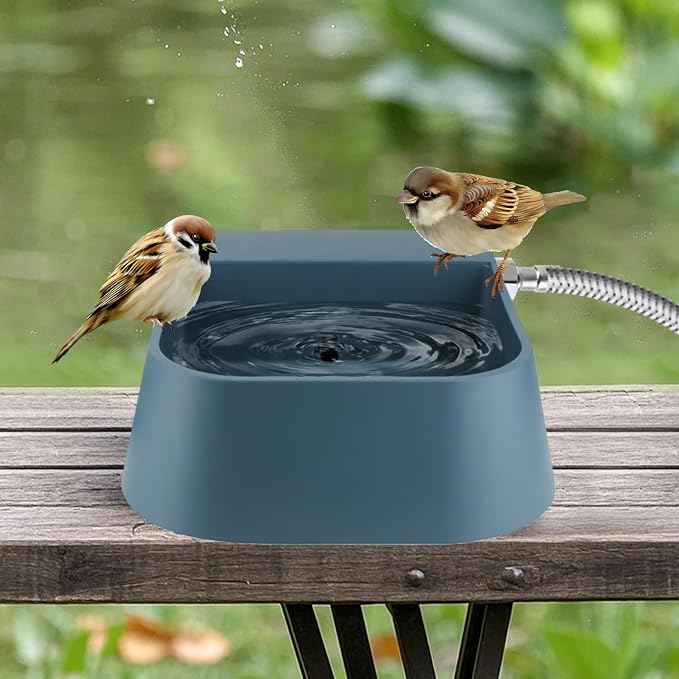 Enjoying Automatic Dog Water Dispenser with 59" Metal Water Pipe, Auto Fill Dog Water Bowl for 3/4" or 1/2" Male End Faucet, Large Automatic Waterer for Dogs Cats Chicken Pigs Livestock