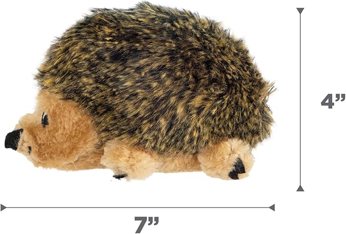Outward Hound Hedgehogz Stuffed Dog Toy – Soft Plush Hedgehog, Squeaks, 6" x 4" x 4.5"