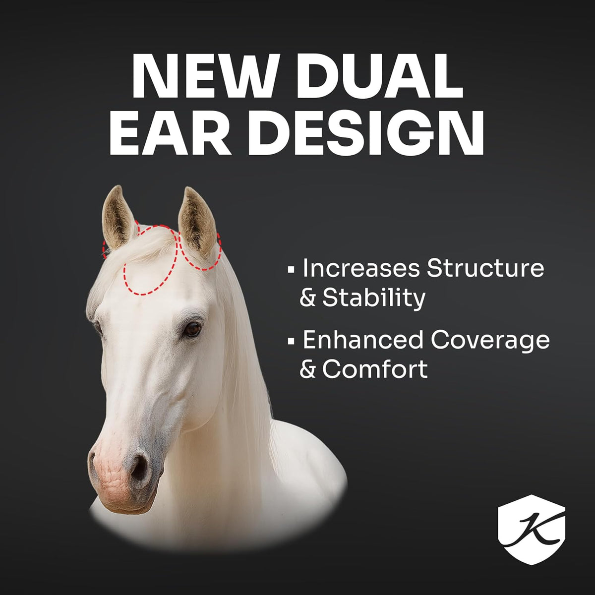 Kensington 90% UV Fly Mask Halter CatchMask UViator - Without Ears & Forelock Freedom Web Trim *Roomy Fit*- X-Large, Lavender Mint