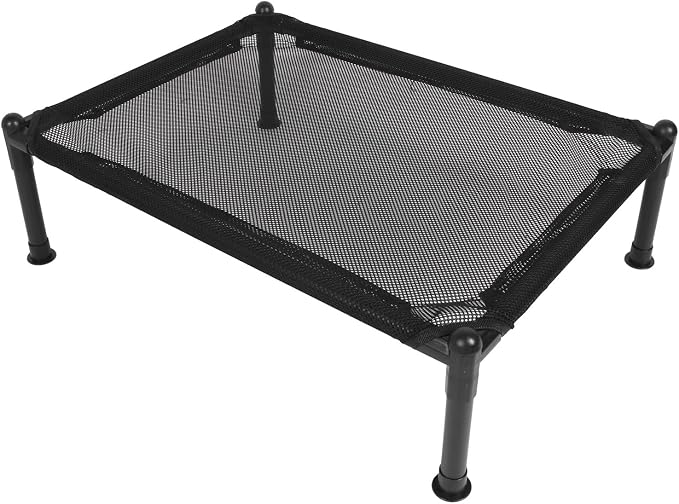 ANGGREK Elevated Dog Bed, Comfortable Metal Frame Multipurpose All Seasons Universal Strong Load Bearing Outdoor Elevated Dog Bed for Outdoor (31.5cm)