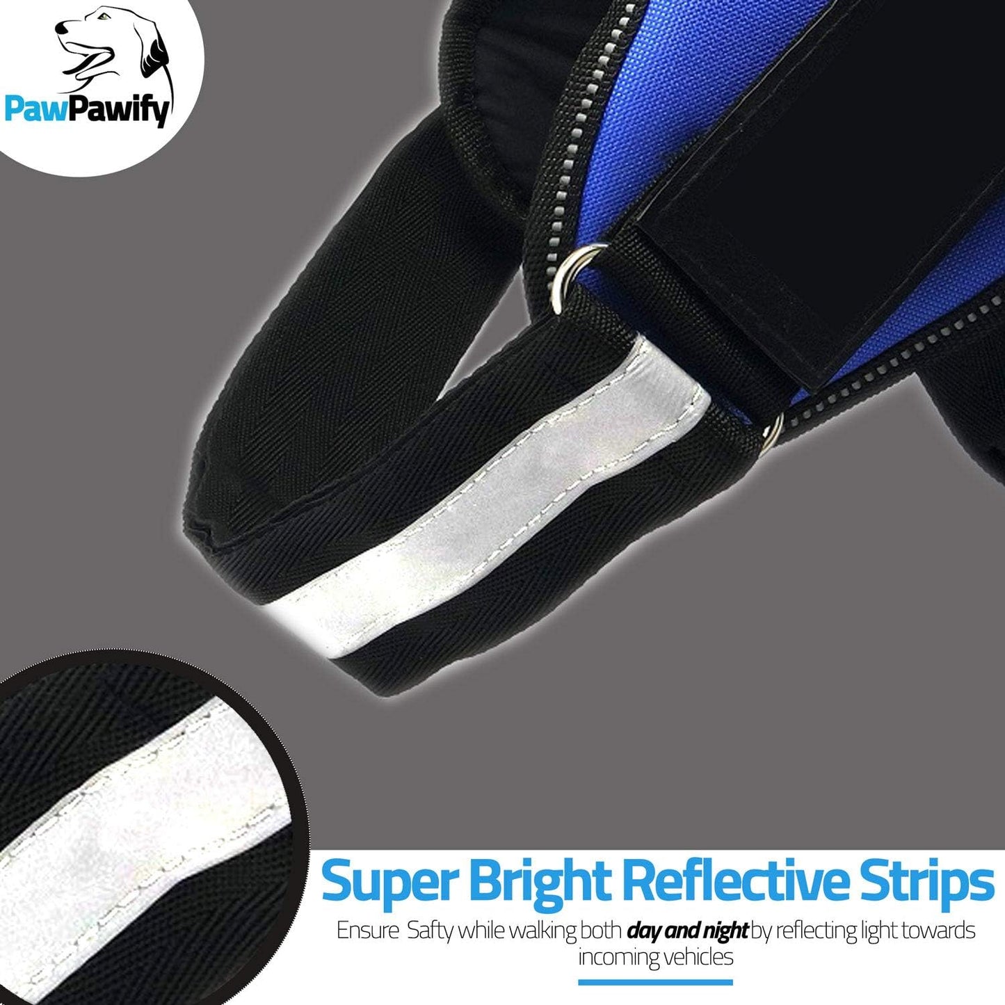 PawPawify Custom No Pull Dog Harness with Name and Phone Number, Heavy Duty Personalized Pet Vest to Prevent Tugging, Pulling, or Choking, Training and Walking (Green, XL (60-85 LBS))