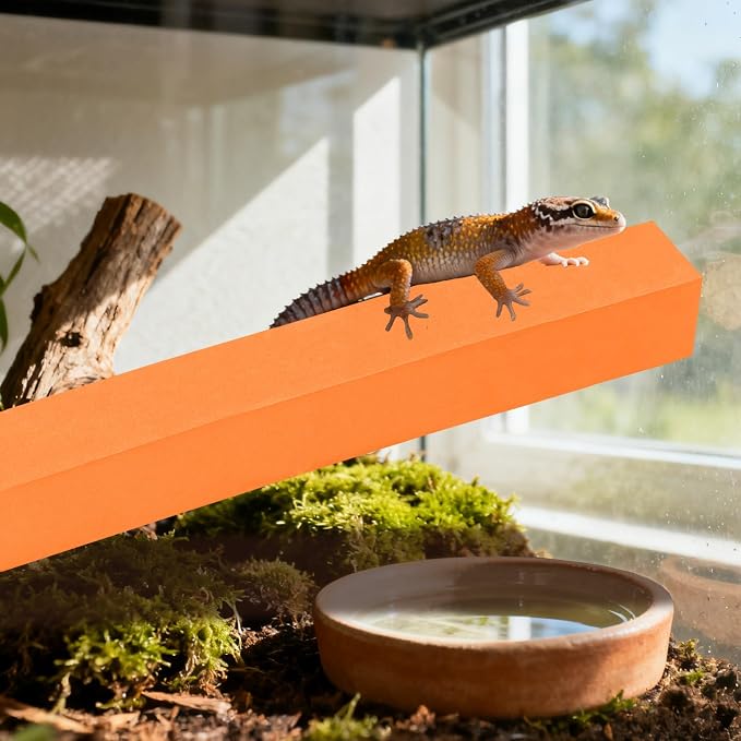 2-Pack Adjustable Reptile Climbing Branches – Compressed Foam Strips for Tree Frogs, Geckos & Small Arboreal Pets | Naturalistic Habitat Decor