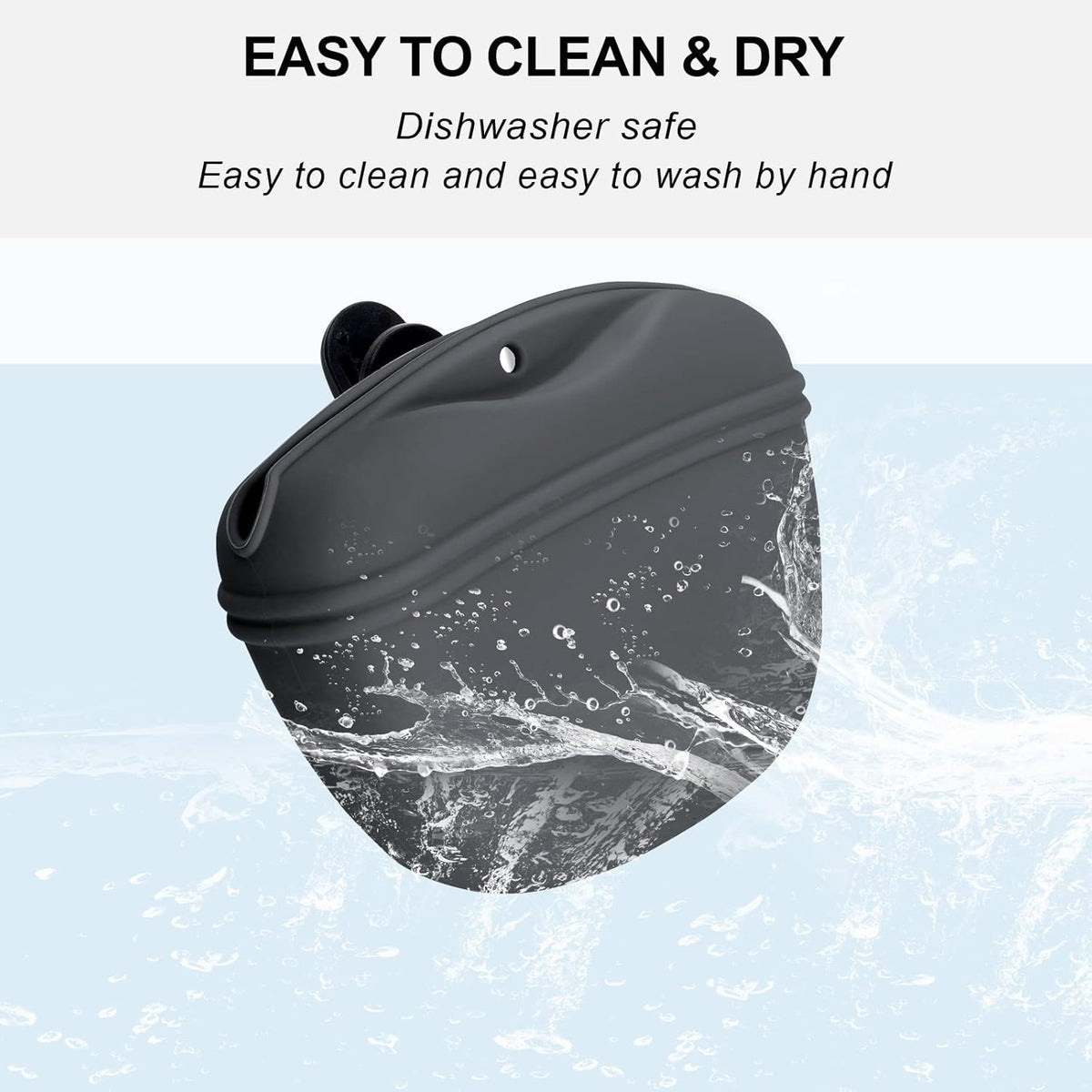 Left&Right Dog Clicker Training Kit,Silicone Dog Training Treat Pouch and Dog Clickers,Dog Treat Bag with Clicker Training for Dogs,Pet Treat Bag with Magnetic Buckle Closing and Waist Clip,Dark Grey