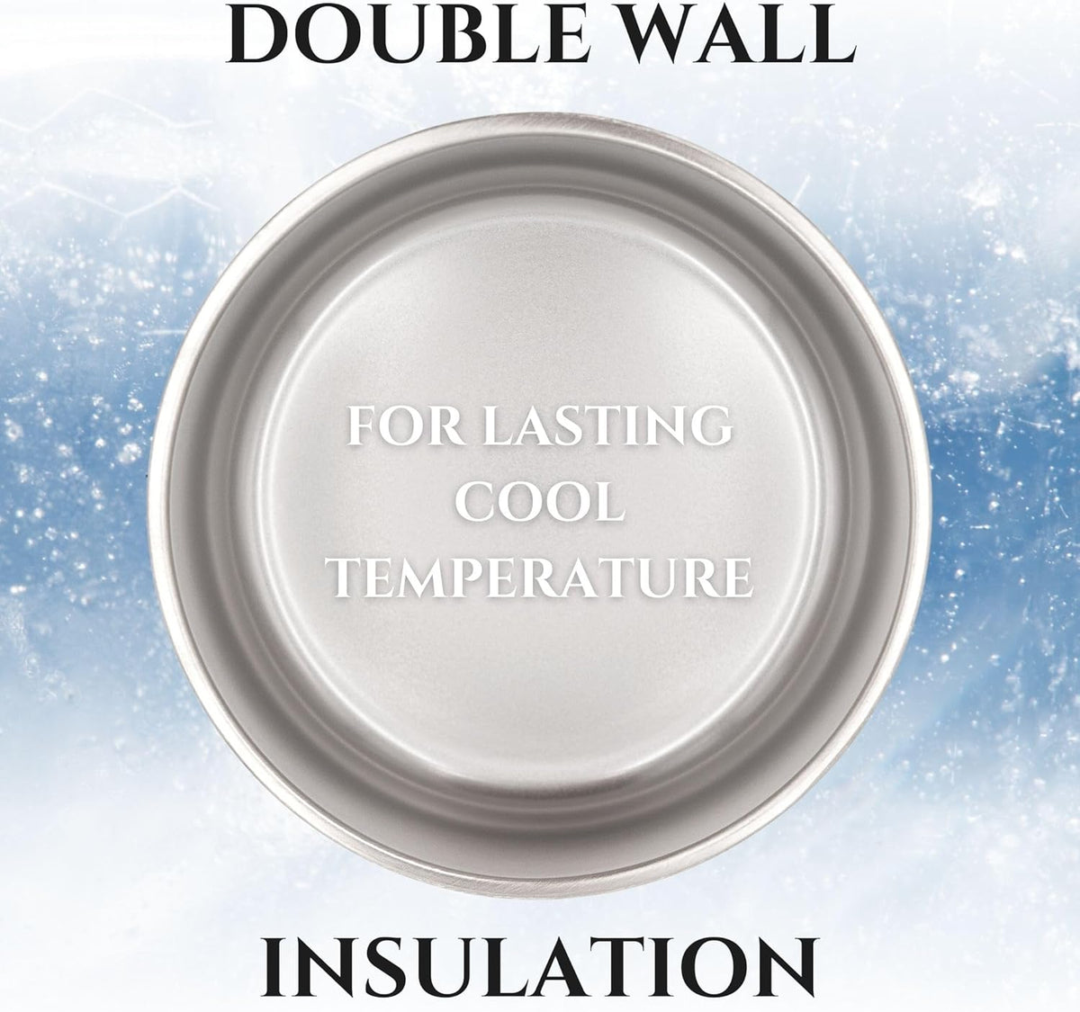 Stainless Steel Dog Bowl for Small-Large Dogs | Double Wall Insulated, Non-Slip Base Heavy Duty Water and Food Bowls for Dogs & Cats | Pet Safe BPA Free & Dishwasher Safe | 32 Oz - Black