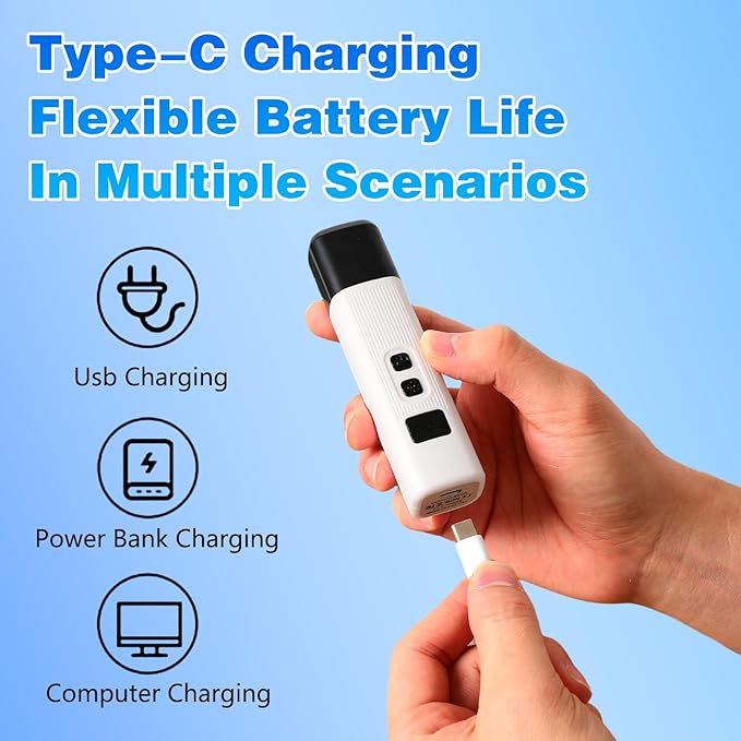 Cat Nail, Safe Cut Cat Nail Trimmer, Nail Trimmer, Two Adjustable with 360° Grinding Settings, Low-Vibration Ultra-Quiet Under 40dB, Easy to Clean, Powerful Enough, Suitable for Cats and Dogs (White)