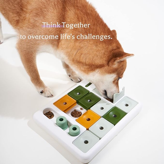 Barkwhiz Dog Puzzle Toy 3 Levels, Mental stimulating for Boredom and Smart Dogs, Treat Puzzle for All Breeds Dog