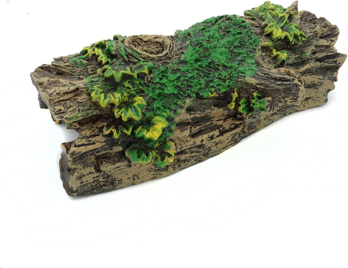 JIH Aquarium Decorations Resin Hollow Tree Trunk Ornament, Bettas House Cave Wood House Decor for Fish Tank (HS-SP207)