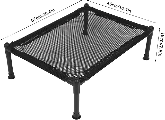ANGGREK Elevated Dog Bed, Comfortable Metal Frame Multipurpose All Seasons Universal Strong Load Bearing Outdoor Elevated Dog Bed for Outdoor (Medium)