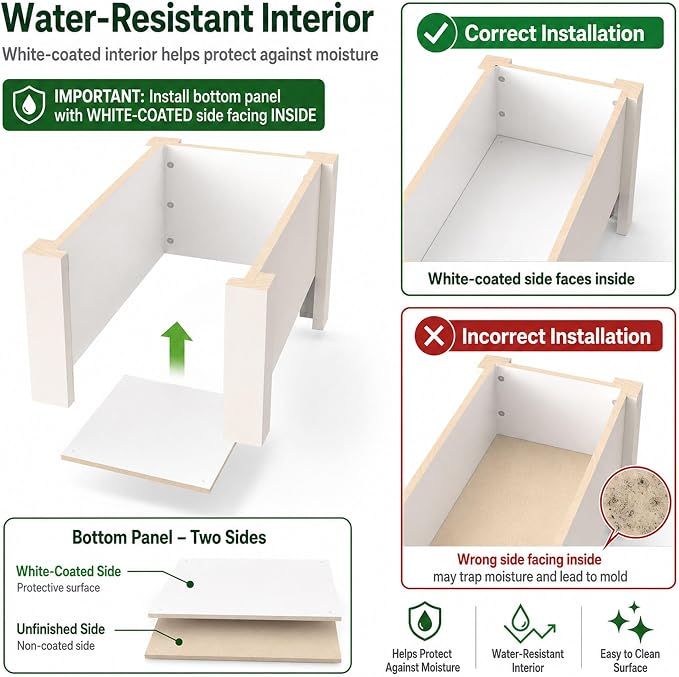 3 Bowl Dog Feeding Station, Personalized Triple Bowl Food Stand Small Dogs | Farmhouse Style, Elevated Wood Stand, Storage Container, Stainless Steel Bowls, Raised Feeder, Small Breed, Made in USA