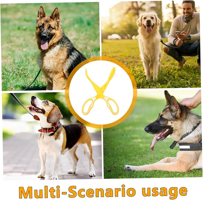 COLLBATH Heavy Duty Dog Poop Scooper with Long Handle Easy pet Waste Picker for Dogs and Cats Sturdy Construction for Reliable Waste Management for Daily Use Yards