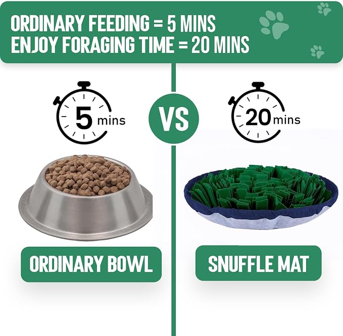 PET ARENA Large Sniffing Mat 25 x 25 Inch Interactive Feeding Toy | Promotes natural hunting instincts, reduces boredom, supports mental stimulation, and provides engaging playtime for pets.