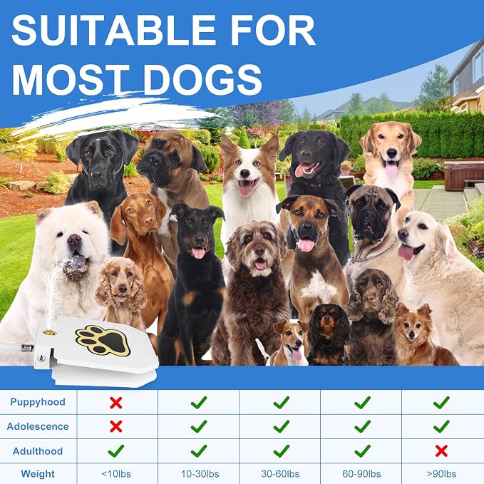 Dog Water Fountain Step On,Outdoor Paw Activated Drinking Pet Dispenser,Dog Water Sprinkler with 39.4" Hose for Drinking Fresh Water,Upgrade Copper Valve Set