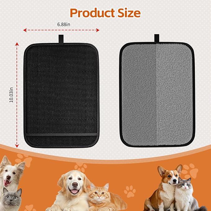 Fancybird Pet Hair Removal Glove, Reusable Pet Hair Remover Tool with Larger Cleaning Space, Electrostatic Pet Hair Gloves for Couch, Carpet, Clothing, Car Seat