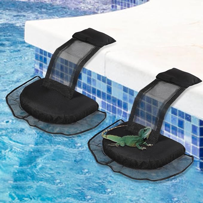 MorTime 2 Pack Animal Saving Escape Ramp, Swimming Pool Floating Animal Saver Rescue Tool for Outdoor Critter Frog Chipmunk