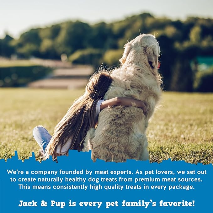 Jack&Pup 6 Inch Thick Bully Sticks for Dogs (24 Pack) Bully Stick Dog Chews, Single Ingredient 100% Beef Bully Sticks for Medium and Large Dogs