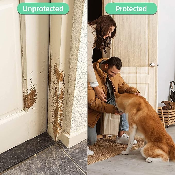 Anti Cat Scratch Furniture Protector Tape Damage-Free Couch Guard, 118"x8" | clear,strong adhesive,flexible,easy to apply,easy to remove,pins-free,residue-free,long-term use,massive coverage,non-toxic