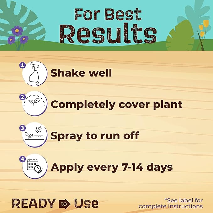 Bonide Captain Jack's Neem Oil, 128 oz Ready-to-Use, Multi-Purpose Fungicide, Insecticide and Miticide for Organic Gardening