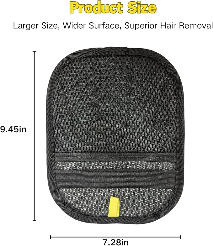 Pet Hair Removal Glove for Cats & Dogs - Upgraded Five-Finger Electrostatic Reusable Magic Brush, Machine Washable for Clothing, Couch, Carpet & Furniture