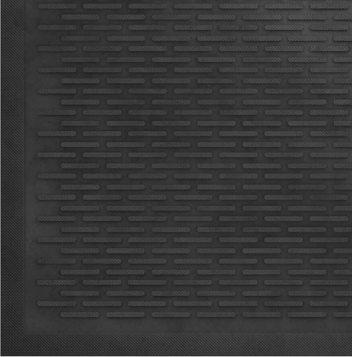 Indoor/Outdoor Hose-Wash Lines Design Non-Slip Rubber 18" x 30" Modern Entryway Mat for Entryway, Patio, Backyard, Garage, 18" x 30", Black Lines