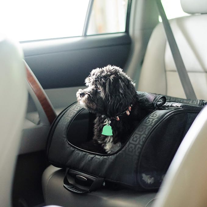 Gen7Pets Dog Carrier - Medium Black Roller Bag Pet Carrier