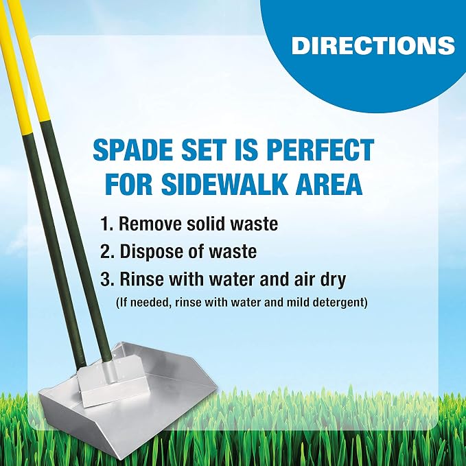 Four Paws Wee-Wee Pooper Scoopers for Dogs l Outdoor Rake l Spade & Pan l Pooper Scooper Set