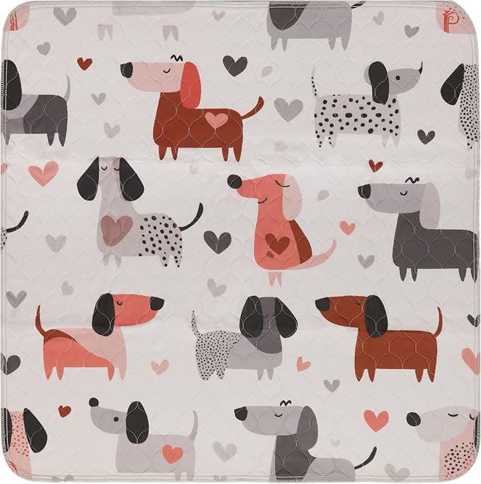 PUPIBOO Washable Pee Pads for Dogs and Cats - Super Absorbent Reusable Puppy Training Pads - 100% Waterproof, Leak-Proof & Non-Slip Whelping Pads for Pet Housebreaking