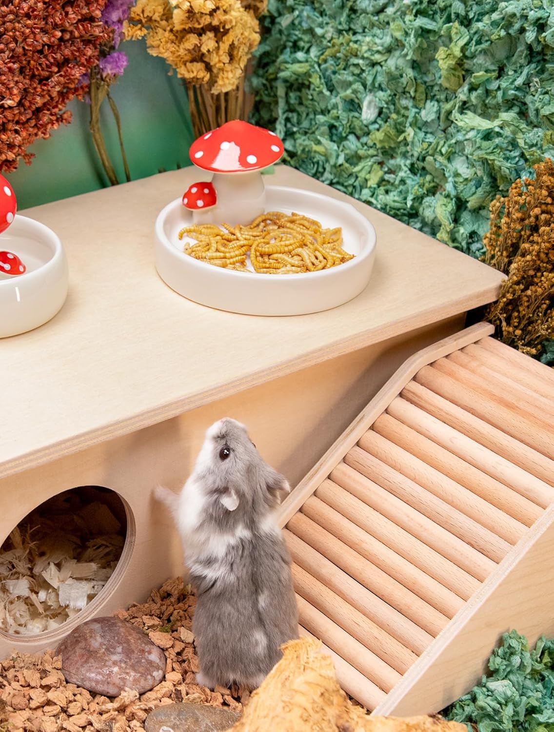 Niteangel Small Animal Snack & Treats Toy - Small Critter Natural Treat for Dwarf Syrian Robo Hamsters Gerbils Mice Lemmings Sugar Glider Hedgehogs Chickens Birds or Other Small-Sized Pets