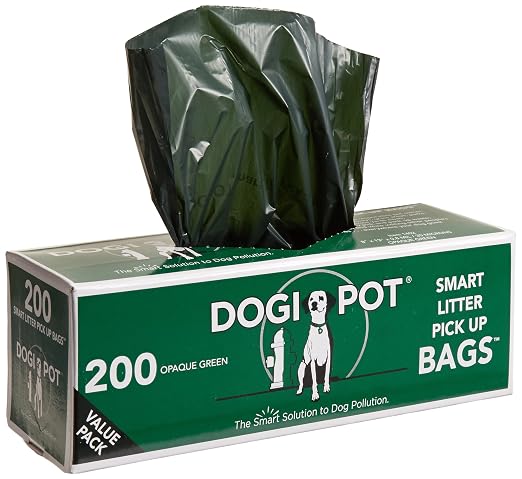 Dogipot 1003A-L Pet Station with Sign, Dispenser, Receptacle, Litter Bag Rolls, Trash Bags and 10 Roll Case with 2000 Pick Up Bags