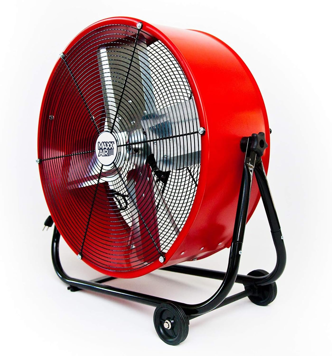 Maxx Air 24" Industrial Fan Heavy Duty - Rugged Drum Fan for Workshop - Powerful Shop Fans Heavy Duty for Industrial Use - Large Cooling Solution for Factories and Warehouses
