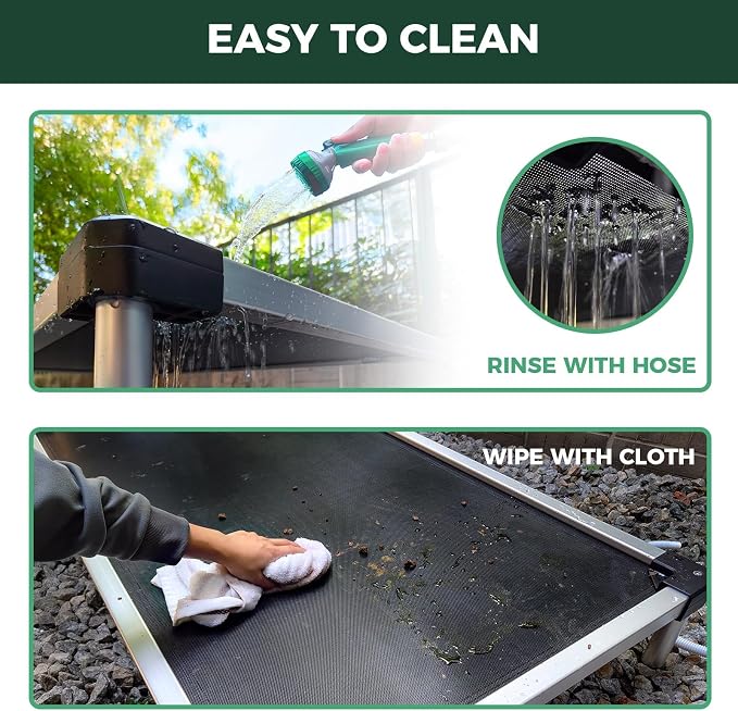 FXW TitanNest Cooling Chew-Proof Elevated Dog Bed with Cover for Large Dogs | Easy to Clean, Pre-assembly Raised Cot, Indoor/Outdoor/Camping, 47 x 29 x 7.3in
