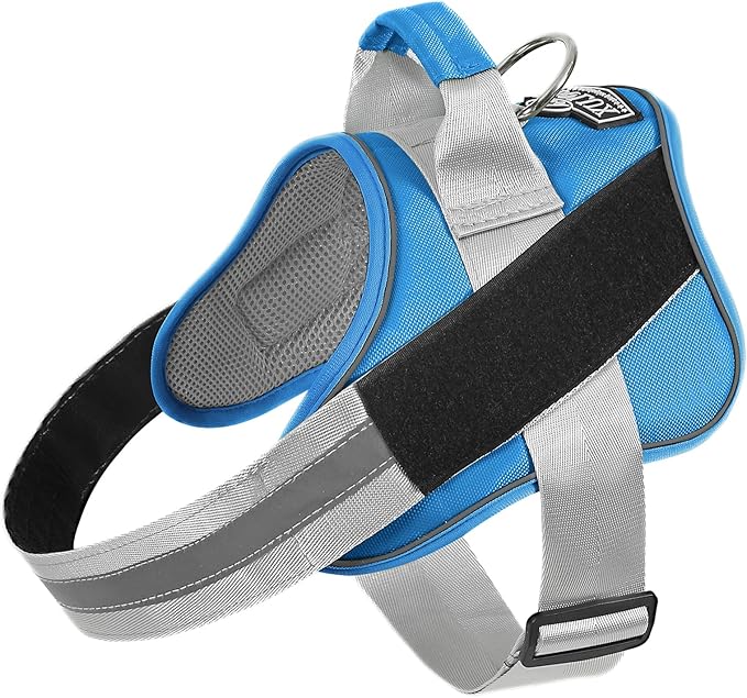 Dog Harness, No-Pull Reflective Dog Vest, Breathable Adjustable Pet Harness with Handle for Outdoor Walking - No More Pulling, Tugging or Choking