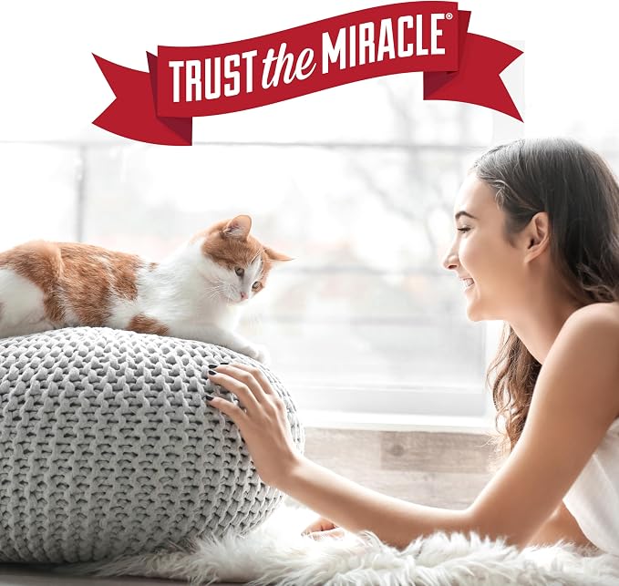 Nature's Miracle Litter Box Deodorizer Powder, Cat Odor Control | Unscented | 20 Ounces | Pack of 6